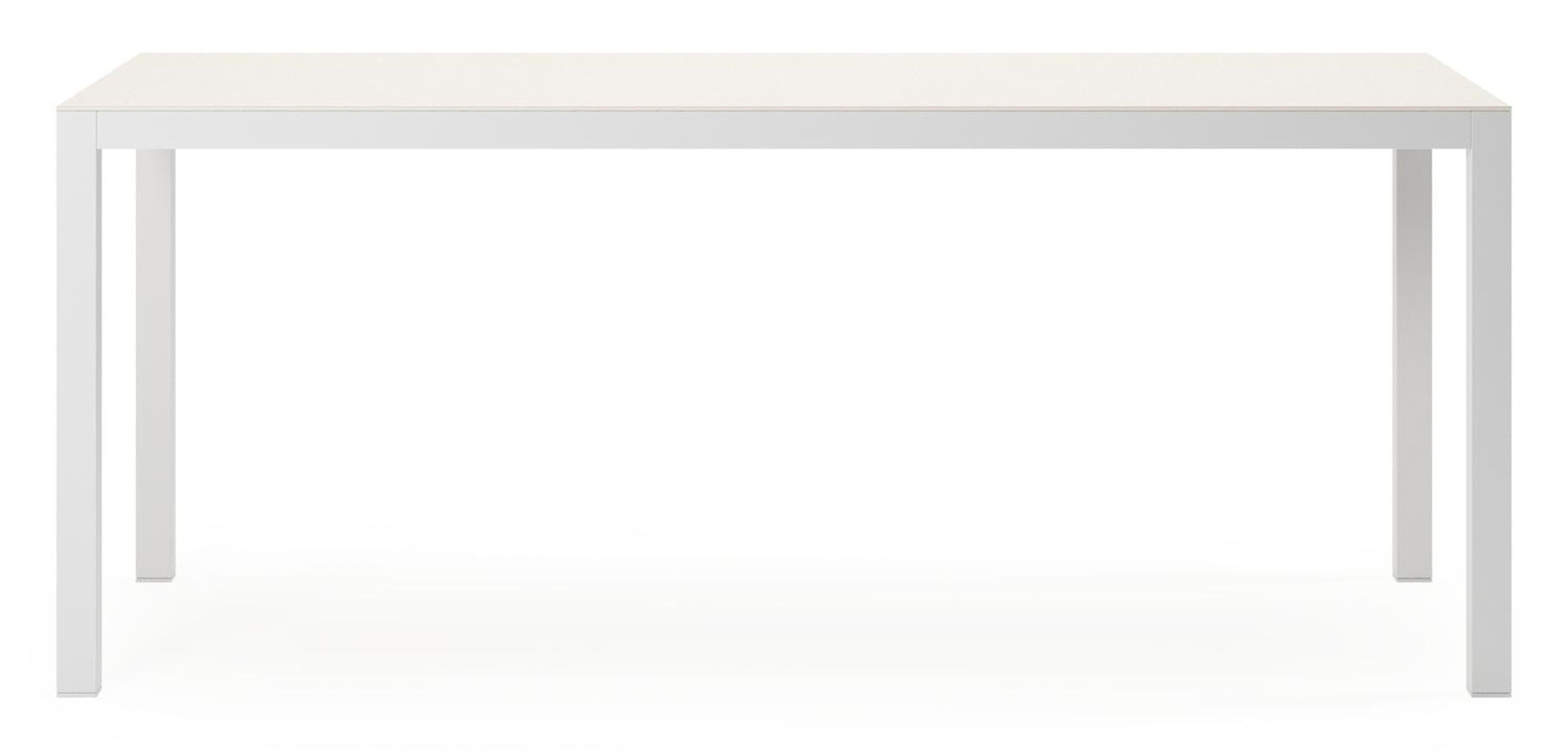 Feltro tuintafel in wit aluminium en Crema Minerale sintered stone - L 180 x B 80 x H 74 cm