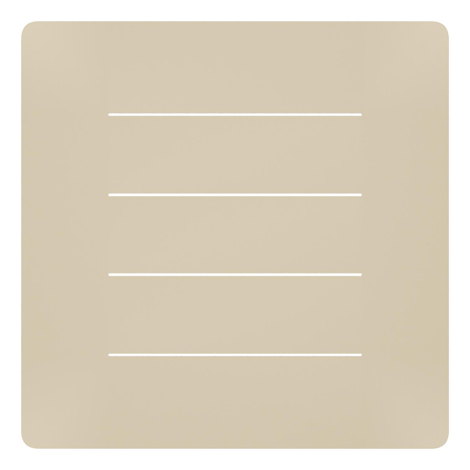 Table de basse Bolzano en aluminium beige - Lg. 83,5 x Lrg. 83,5 x Haut. 20 cm