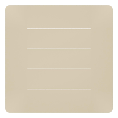 Table de basse Bolzano en aluminium beige - Lg. 83,5 x Lrg. 83,5 x Haut. 20 cm