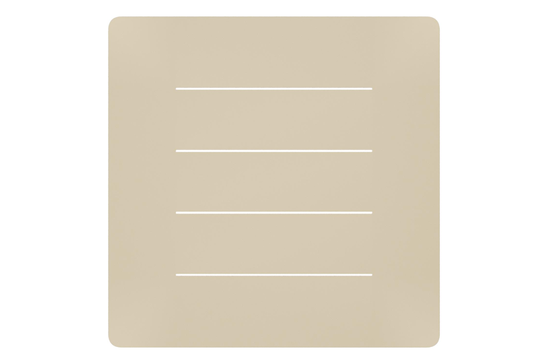 Bolzano loungetafel in beige aluminium - L 83.5 x B 83.5 x H 20 cm