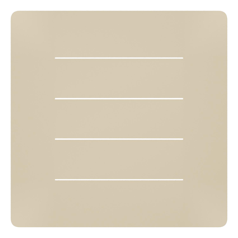 Bolzano loungetafel in beige aluminium - L 83.5 x B 83.5 x H 20 cm