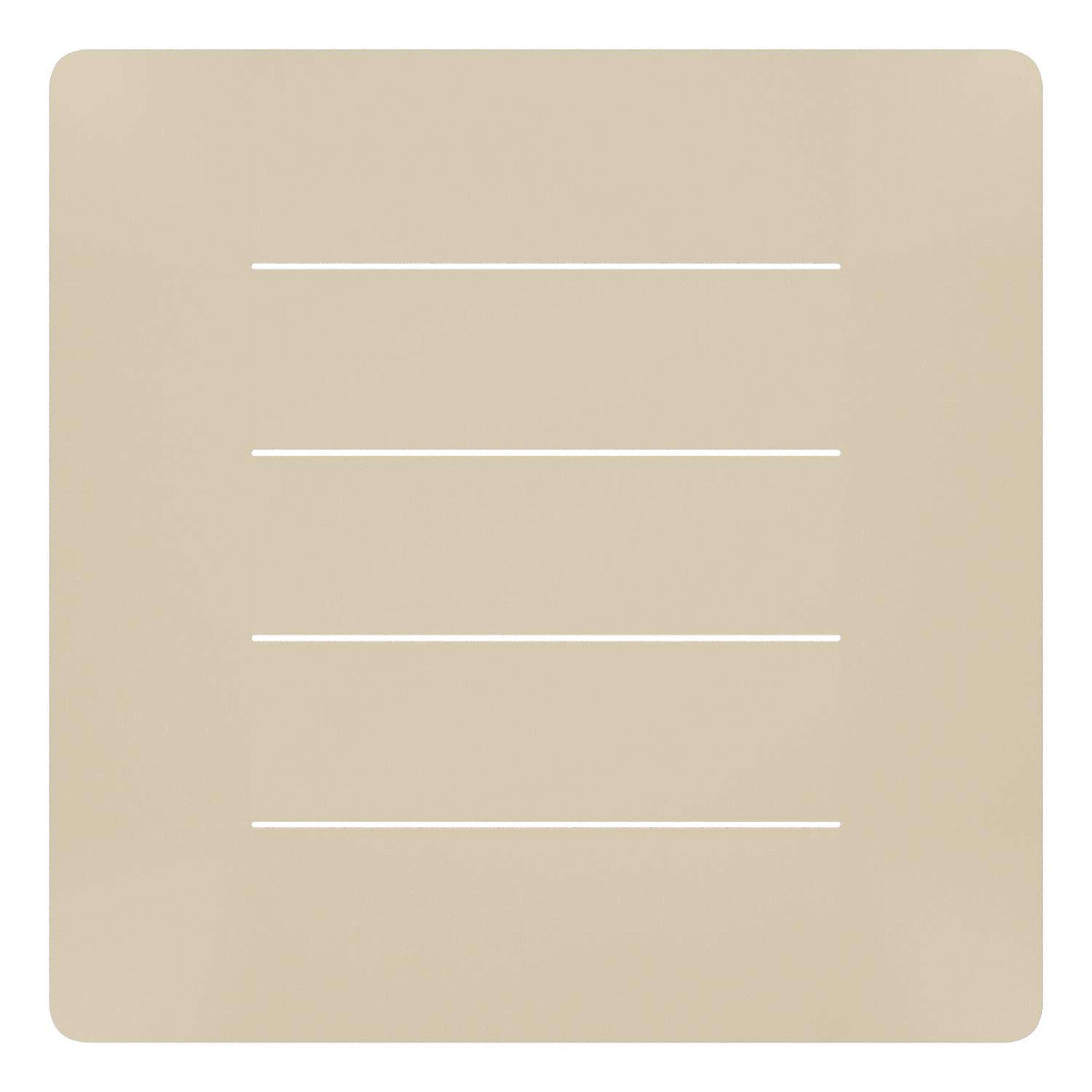 Bolzano loungetafel in beige aluminium - L 83.5 x B 83.5 x H 20 cm