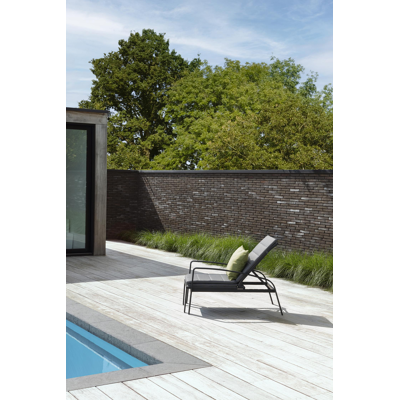 Asti ligbedkussen weather+ softtouch grijs