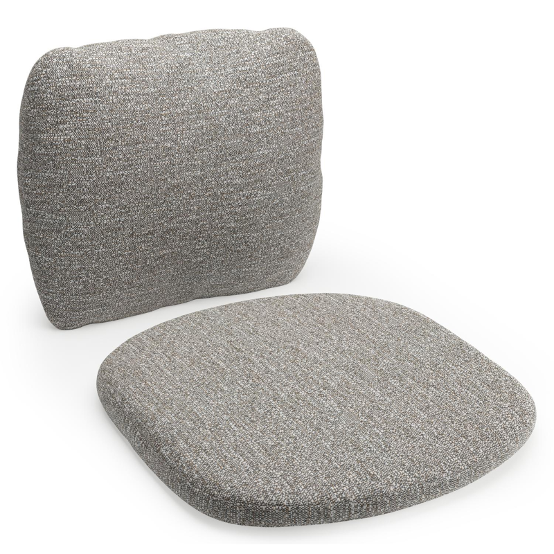 Coussin de chaise (siège et dos) Gardo en all weather sunbrella® luxe tundra pepper