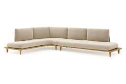 Chaise longue rechts + 3-zit