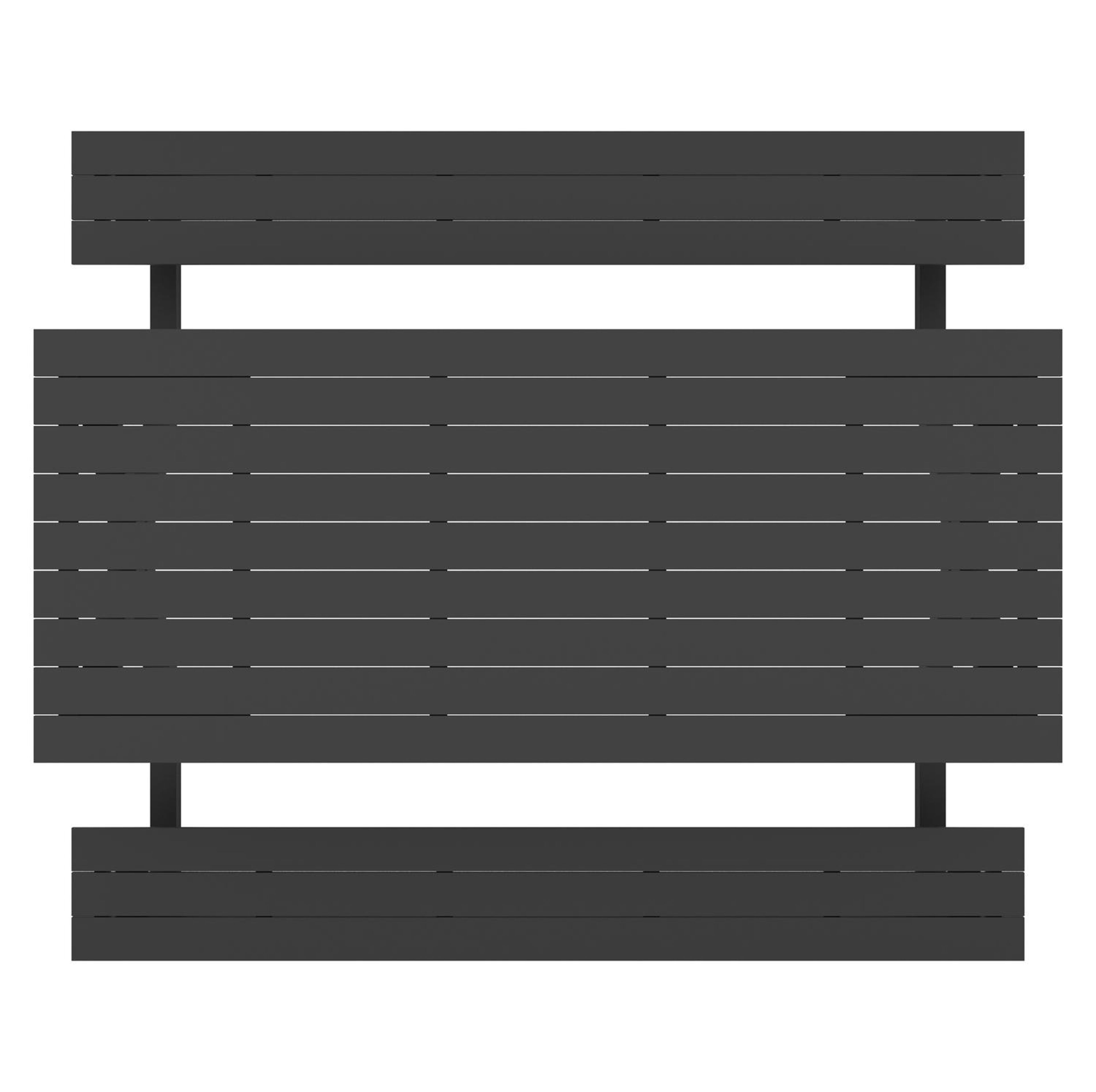 Mundo picknicktafel in zwart aluminium - L 200 x B 174 x H 75 cm
