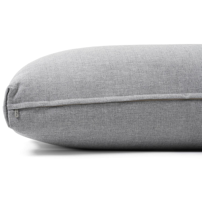 Dovano loungezetel tussenstuk in zwart aluminium met grijs weather+ softtouch kussen