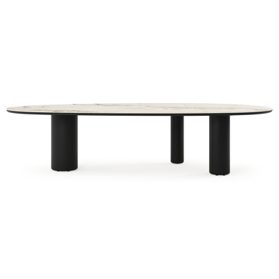 Amico tuintafel mango in zwart aluminium en volkeramiek Colorado Dunes - L 320 x B 140 x H 73.5 cm