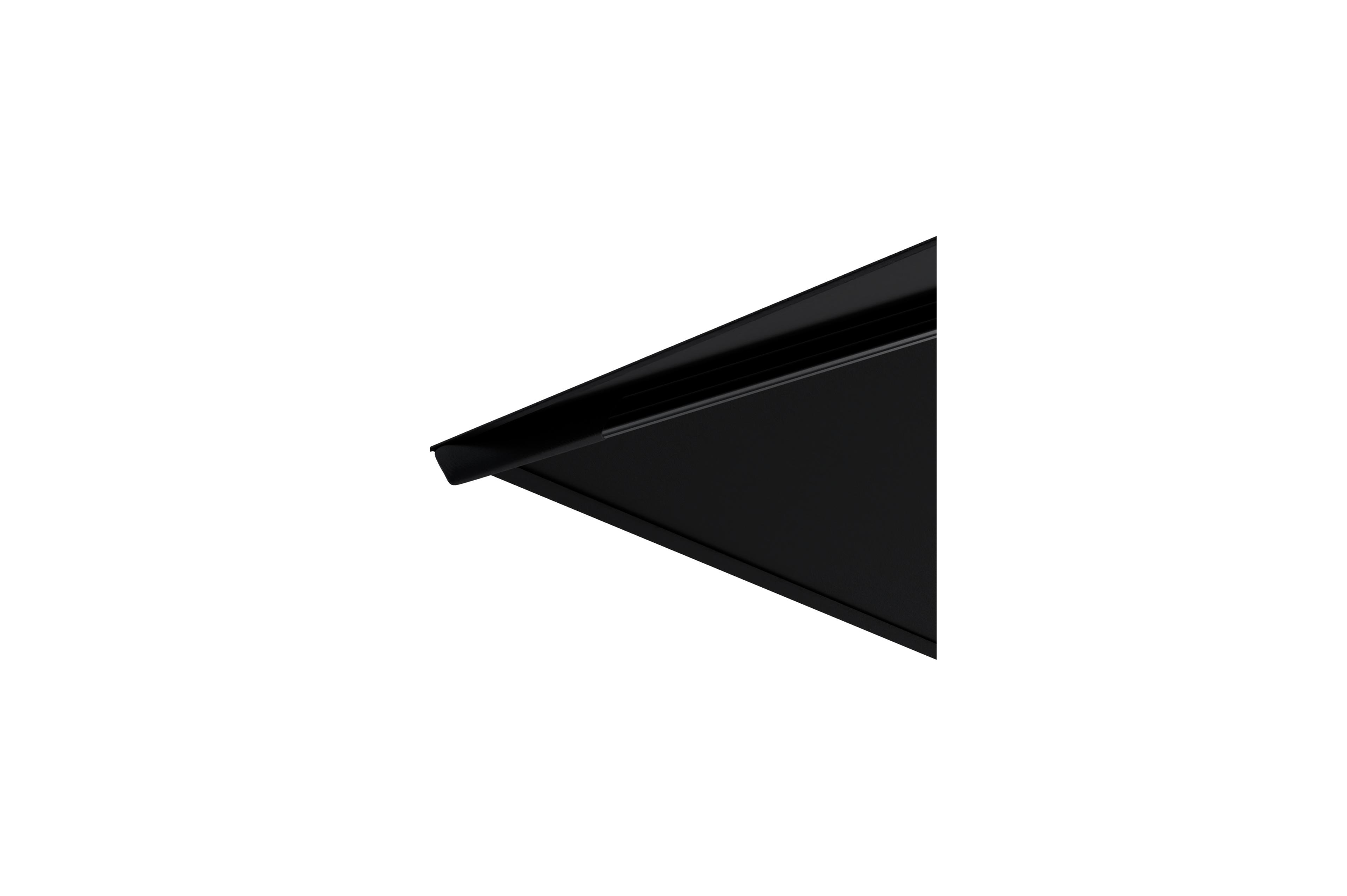 Avola zweefparasol met tiltfunctie in zwart aluminium met zwart sunbrella® premium parasoldoek - L1 200 x L2 300 cm (zonder voet)