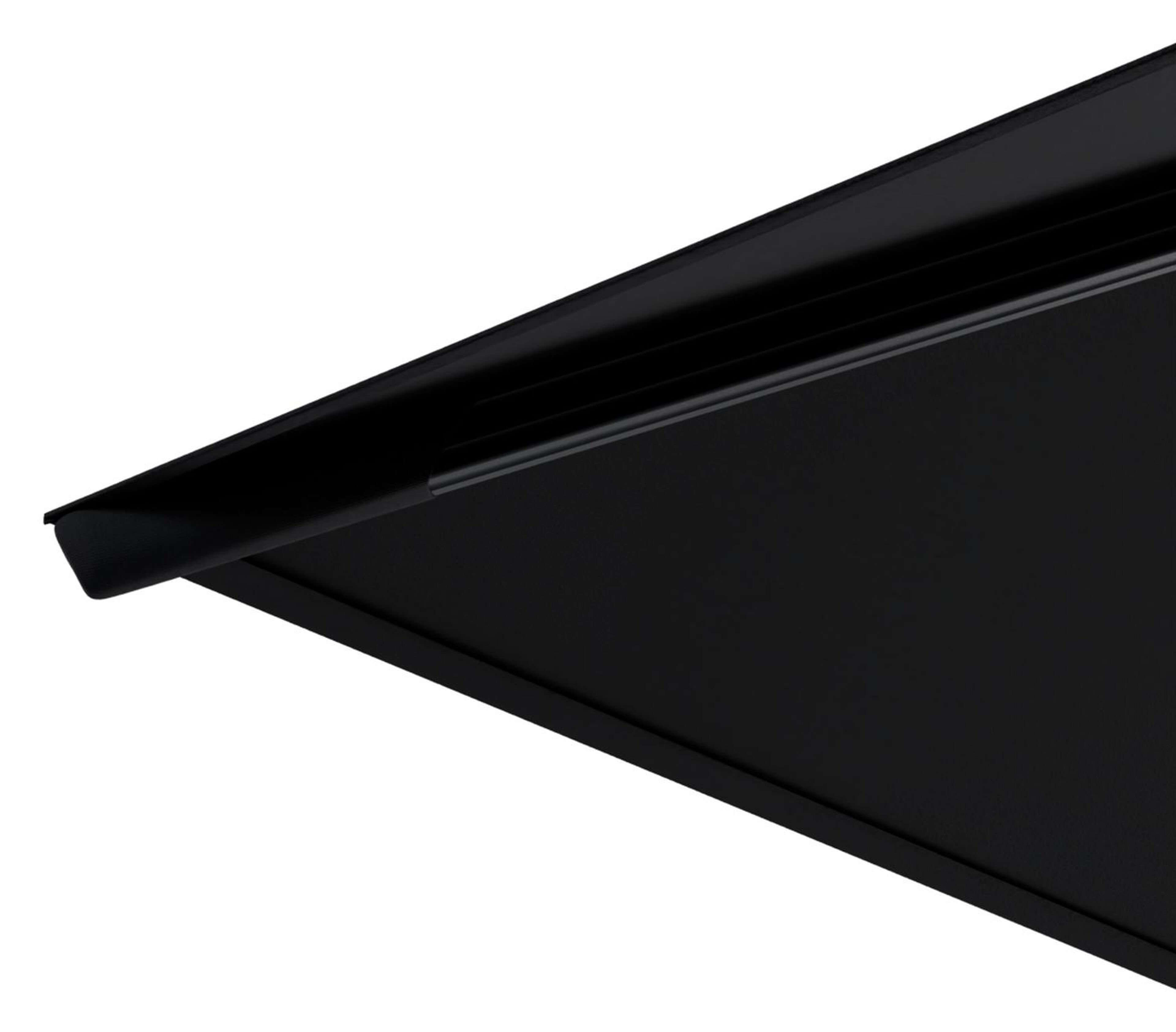 Avola zweefparasol met tiltfunctie in zwart aluminium met zwart sunbrella® premium parasoldoek - L1 200 x L2 300 cm (zonder voet)