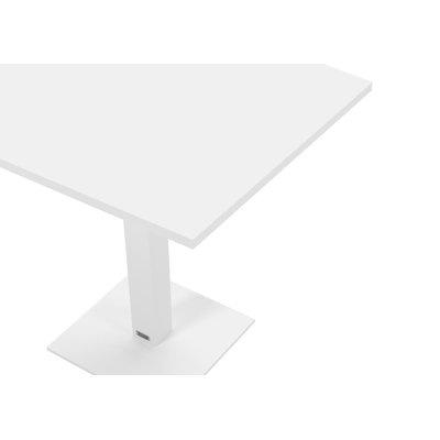 Callas kantelbare tuintafel in wit aluminium - L 120 x B 80 x H 73 cm