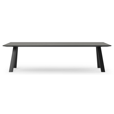 Cesano tuintafel in zwart aluminium en volkeramiek calatorao - L 280 x B 110 x H 75 cm
