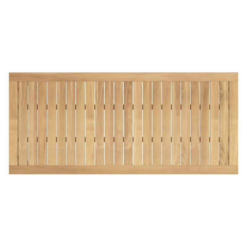 Feltro tuinset in beige aluminium en teak met 6 stapelbare Amalfi tuinstoelen