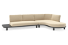 Chaise longue links + 2-zit