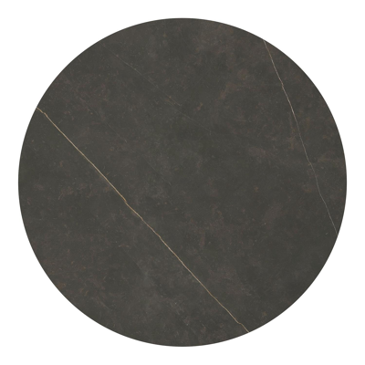 Fano tuintafel rond in wit aluminium en volkeramiek Calatorao - Dia. 148 x H 75 cm