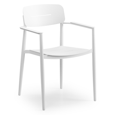 Cosa tuinstoel in wit aluminium