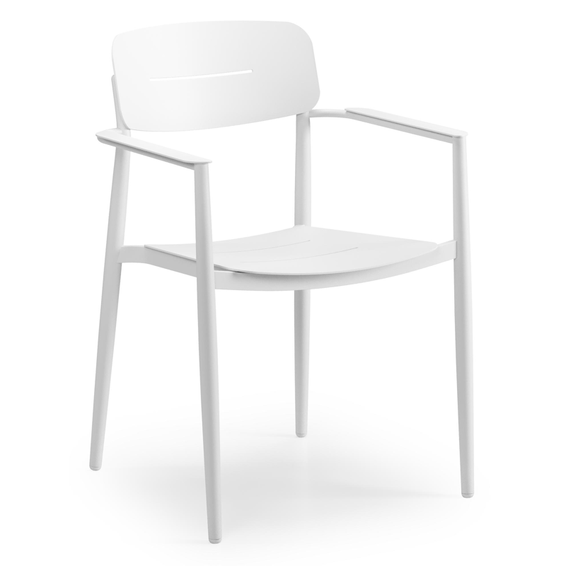 Cosa tuinstoel in wit aluminium