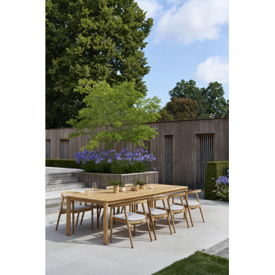 Orso tuintafel rechthoekig afgerond in teak - L 290 x B 110 x H 75 cm