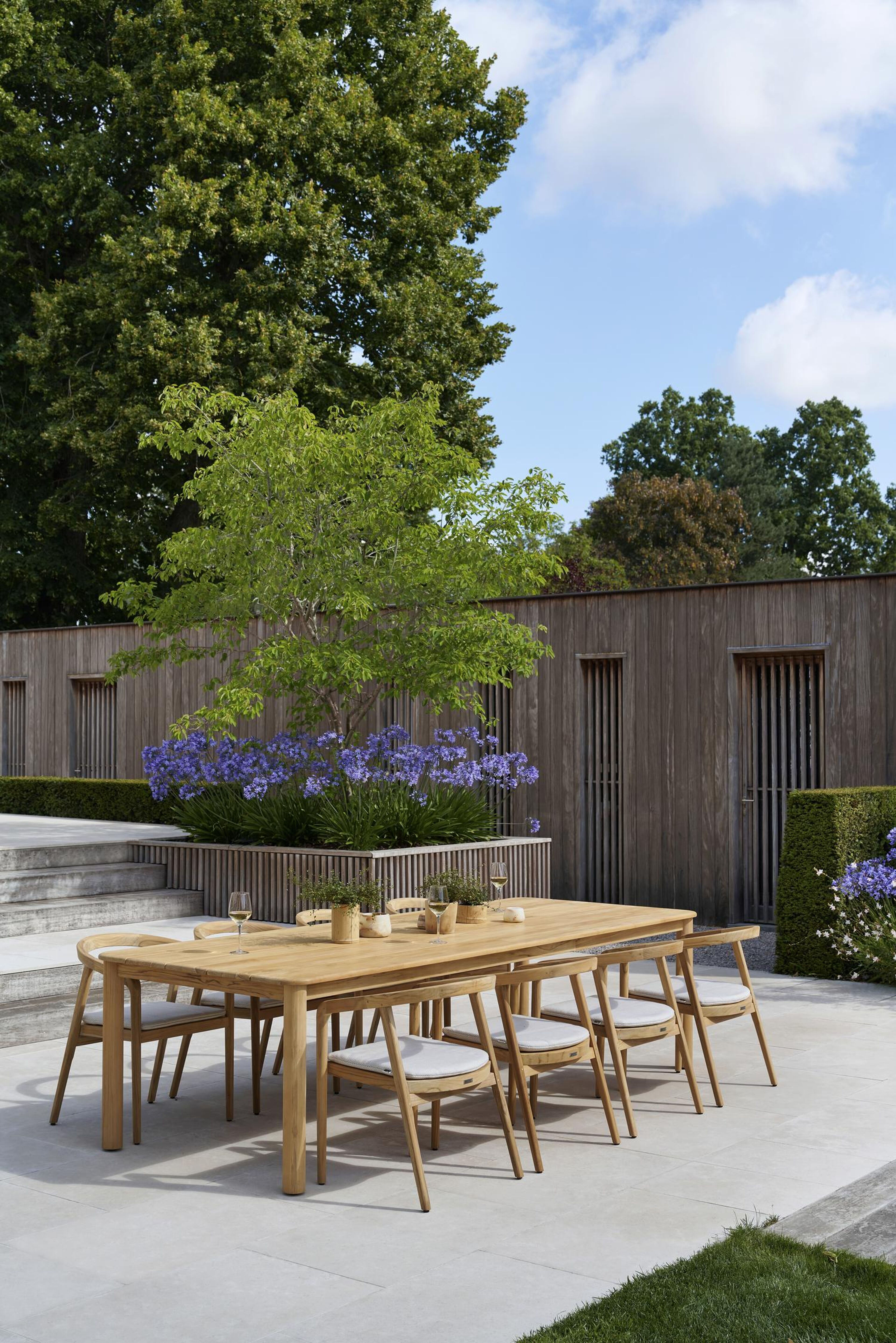 Orso tuintafel rechthoekig afgerond in teak - L 290 x B 110 x H 75 cm