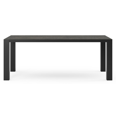 Table de jardin Nano en aluminium noir et céramique pleine black obsession - Lg 200 x Larg. 100 x H 75 cm