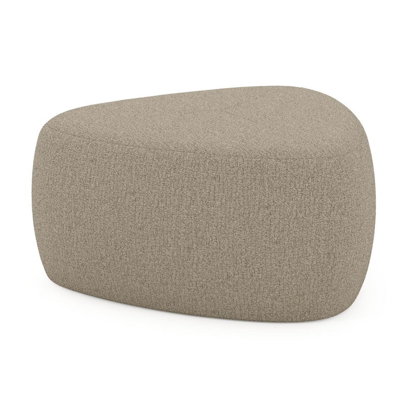 Masso poef in catania beige all weather cosytica - B 60 x D 60 x H 35 cm