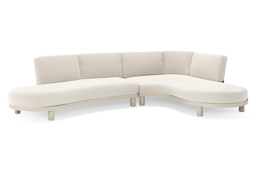 Chaise longue links + 2-zit organisch