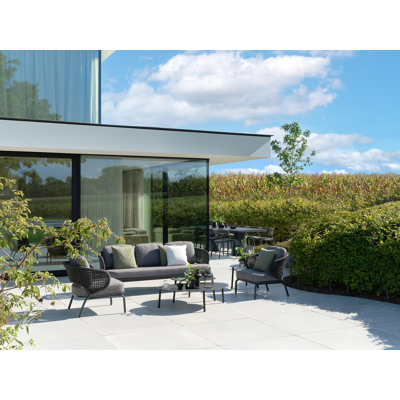 Tables basse Donato (Vincenzo) en aluminium noir - Lg 108 x larg. 76 x H 30 cm