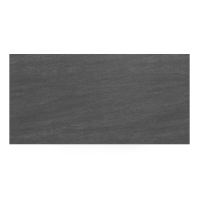 Cirello tuintafel rechthoekig in wit aluminium en volkeramiek Basalt Black - L 200 x B 100 x H 75 cm