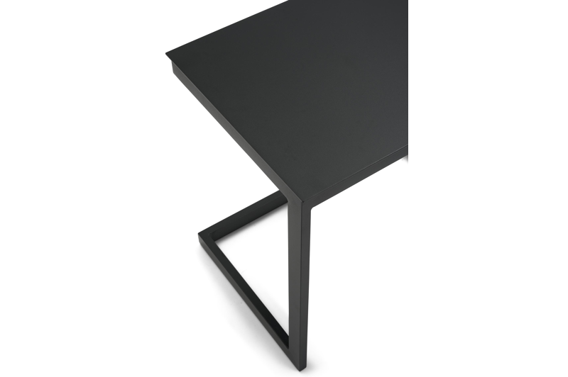 Servio bijzettafel in zwart aluminium - L 65 x B 45 x H 60 cm