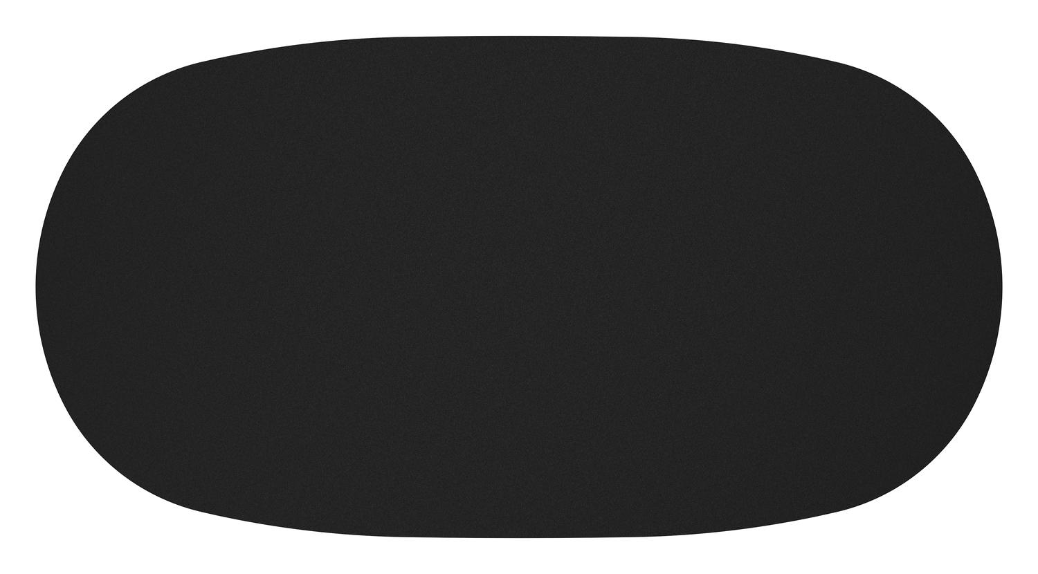 Amico loungetafel bombo in wit aluminium en volkeramiek Nero Black - L 171 x B 89 x H 24 cm