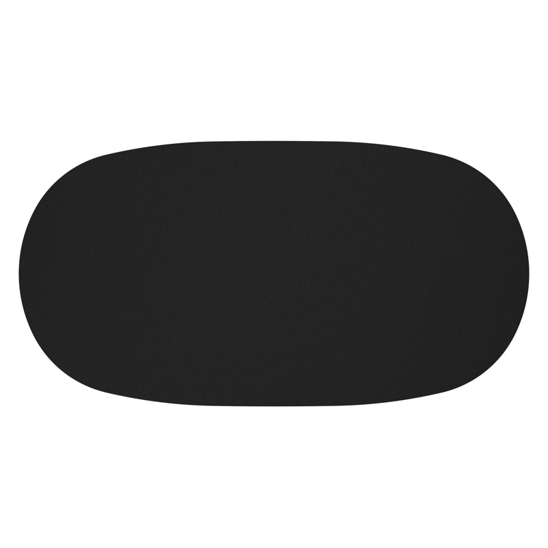 Amico loungetafel bombo in wit aluminium en volkeramiek Nero Black - L 171 x B 89 x H 24 cm