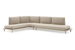 Chaise longue droite + 3-pl