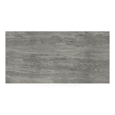 Cirello tuintafel in zwart aluminium en volkeramiek aspen grey - L 200 x B 100 x H 75 cm