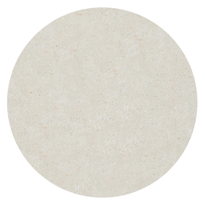 Table de basse Amico ronde en aluminium blanc et céramique pleine Shilin - Diam. 110 x Haut. 28 cm