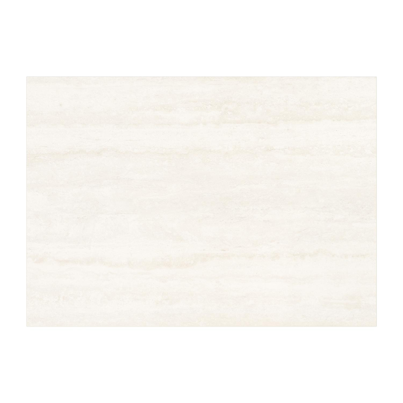 Cirello pop-up bijzettafel rechthoekig in beige aluminium en volkeramiek Travertino Bianco - L 69.5 x B 50 x H 66 cm