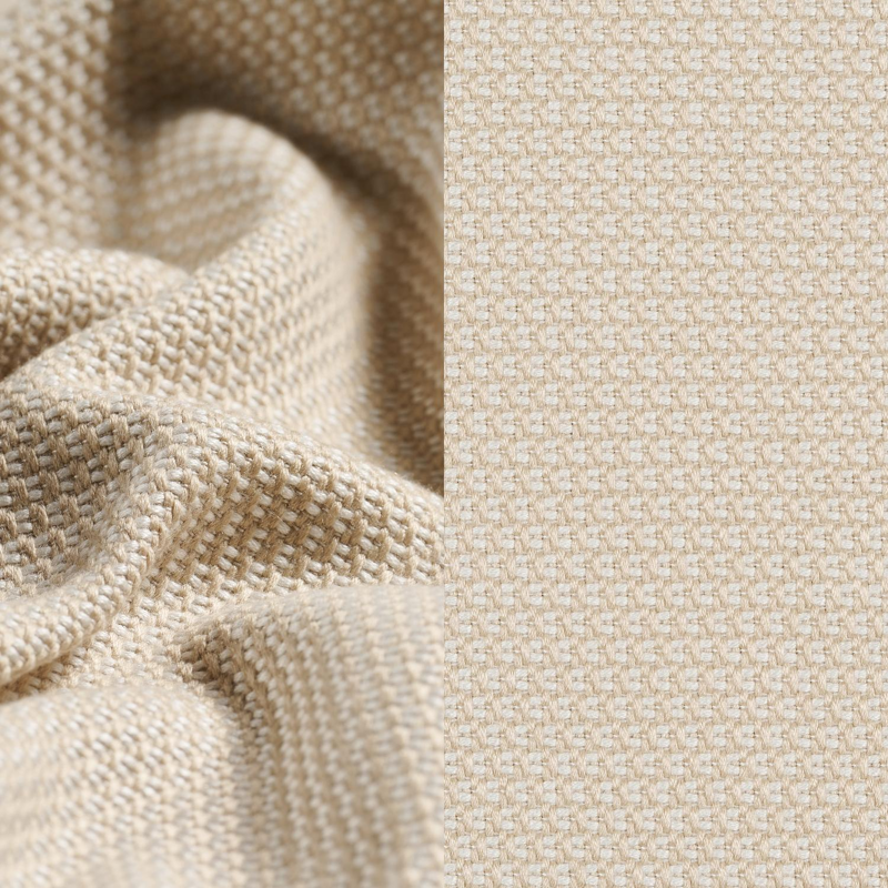 Donato verstelbaar ligbed in beige aluminium met All Weather Sunbrella® luxe lopi antique kussen