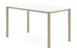 Rechthoekig afgerond - L 140 x B 80 x H 75 cm