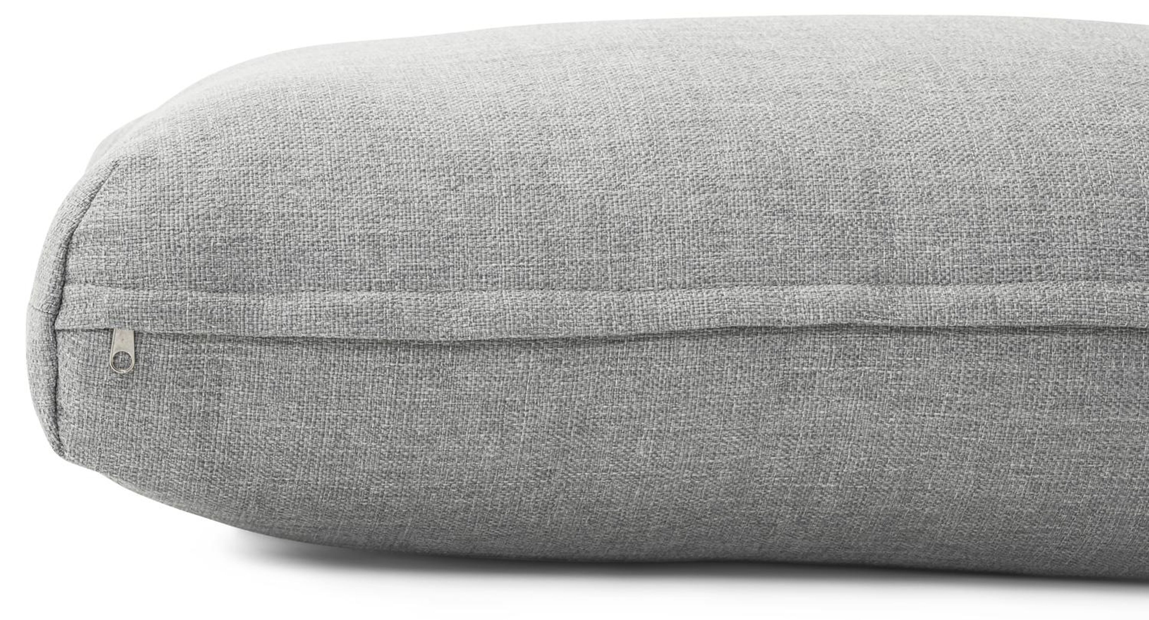 Mosa loungezetel 1-zit in zwart aluminium met grijs weather+ softtouch kussen