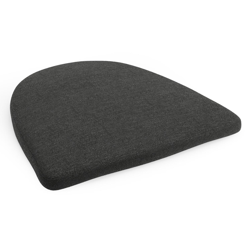 Coussin de chaise ronde Borgo en all weather sunbrella® luxe chartres sooty