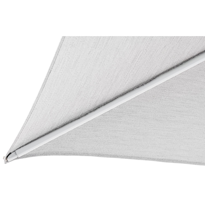 Minore zweefparasol met tiltfunctie in wit aluminium met savane nimbus all weather sunbrella® luxe parasoldoek - L1 400 x L2 300 cm (zonder voet)