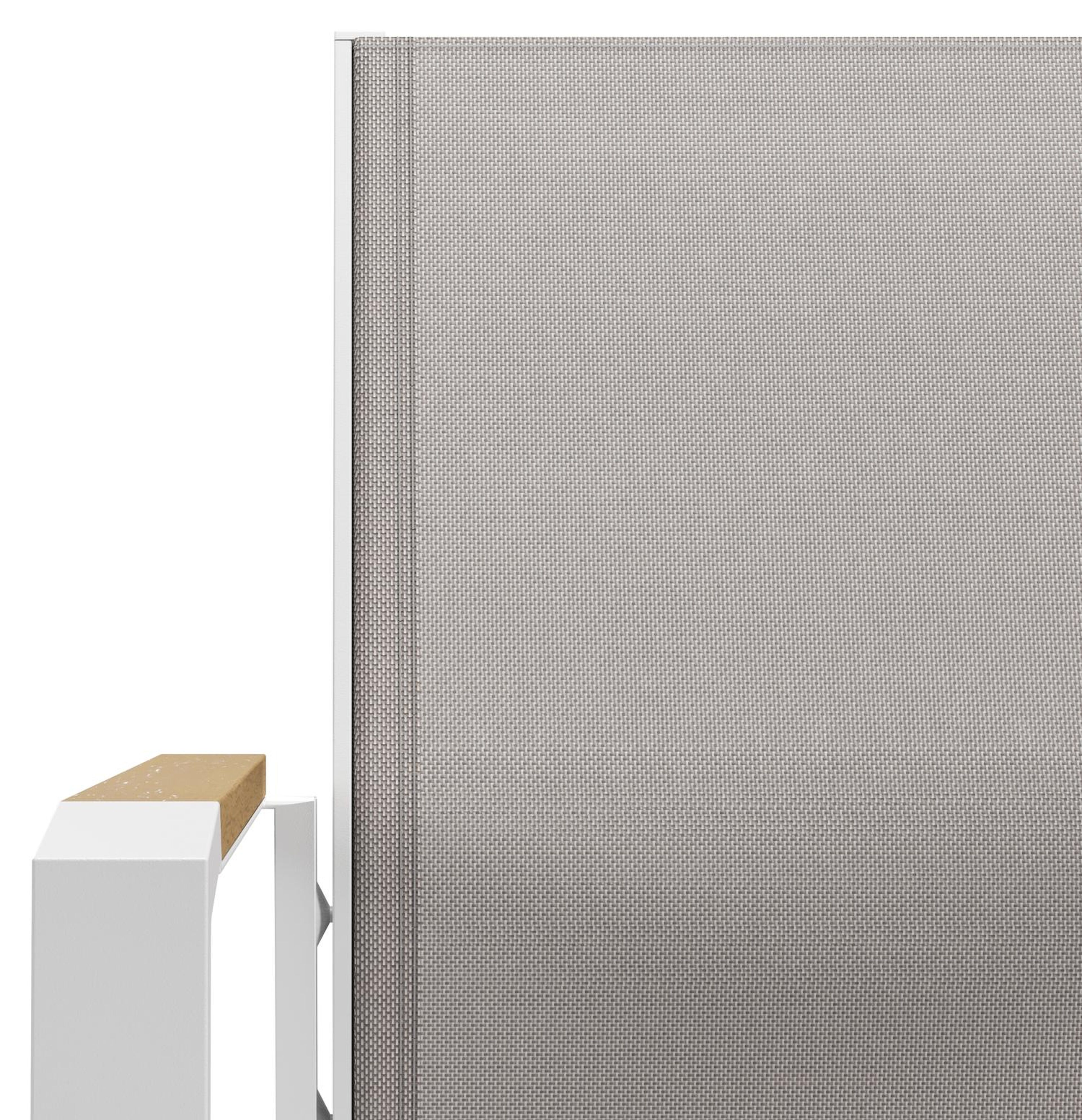 Bahia tuinset in wit aluminium en polywood met 8 stapelbare Bahia tuinstoelen