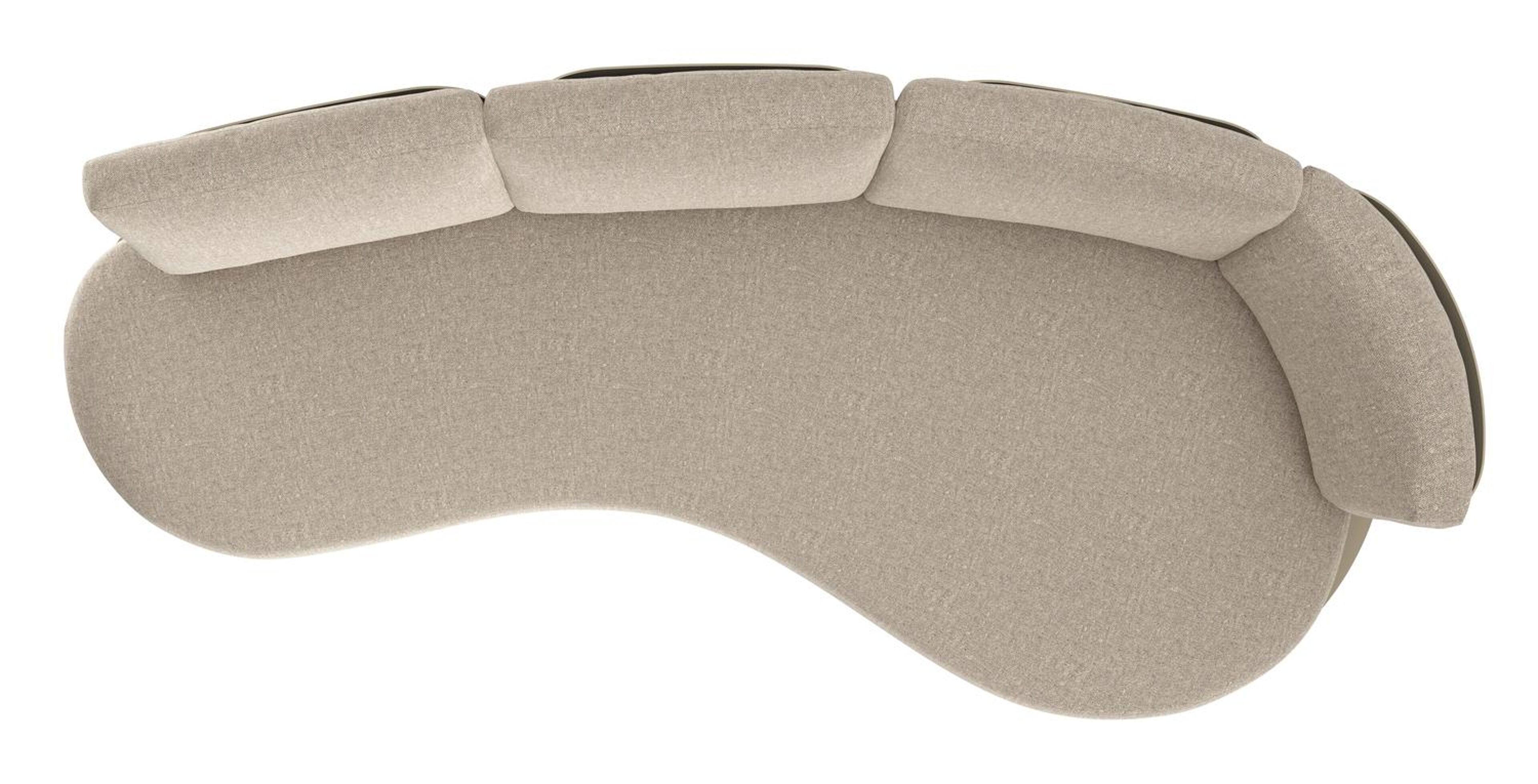 Donato loungebank in beige aluminium met chartres pewter all weather sunbrella® luxe kussen