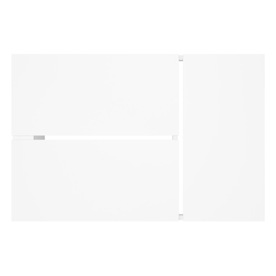 Verato loungetafel in wit aluminium - L 120 x B 80 x H 39,5 cm