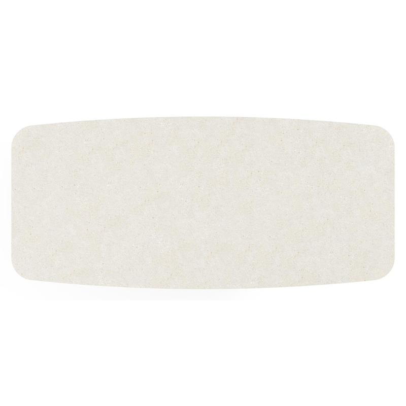 Lacrima tuintafel in zwart aluminium en volkeramiek shilin - L 255 x B 115 x H 74 cm