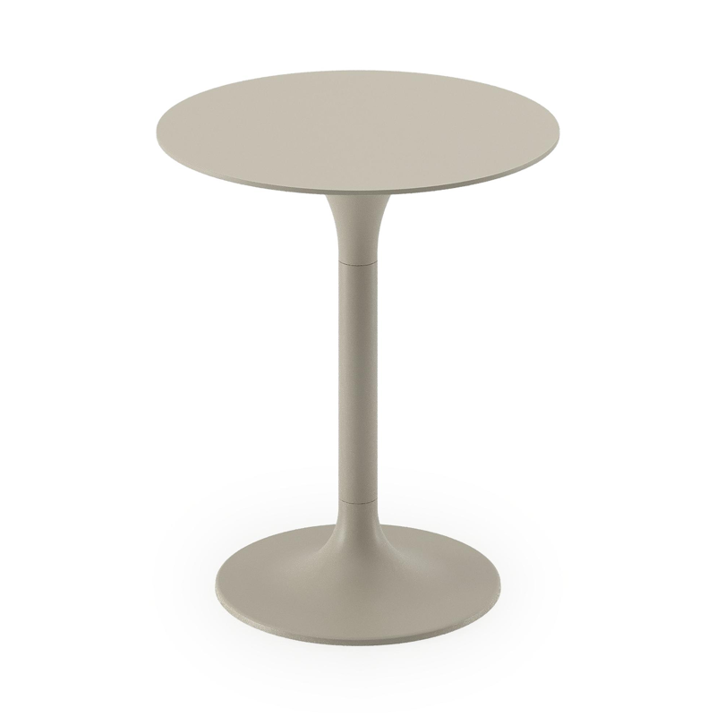 Fano bijzettafel in beige aluminium - Dia. 43 x H 49 cm