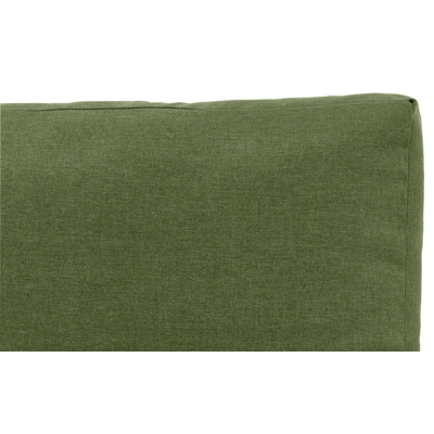 Modica loungezetels 2 x 1-zit in zwart aluminium met groen weather+ softtouch kussen