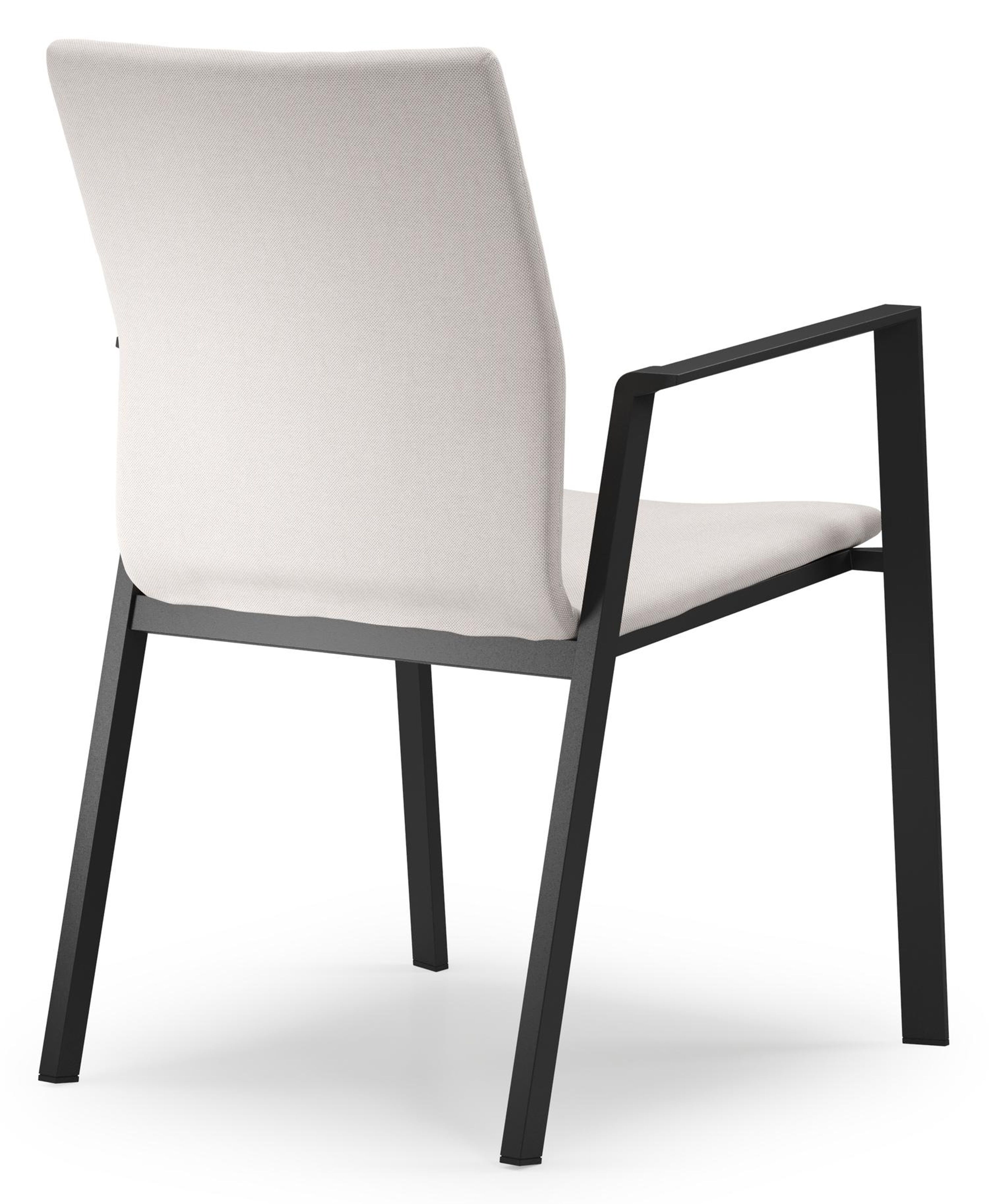 Mira ensemble de jardin rectangulaire arrondi en aluminium noir en sintered stone crema minerale avec 10 chaises de jardin Madura