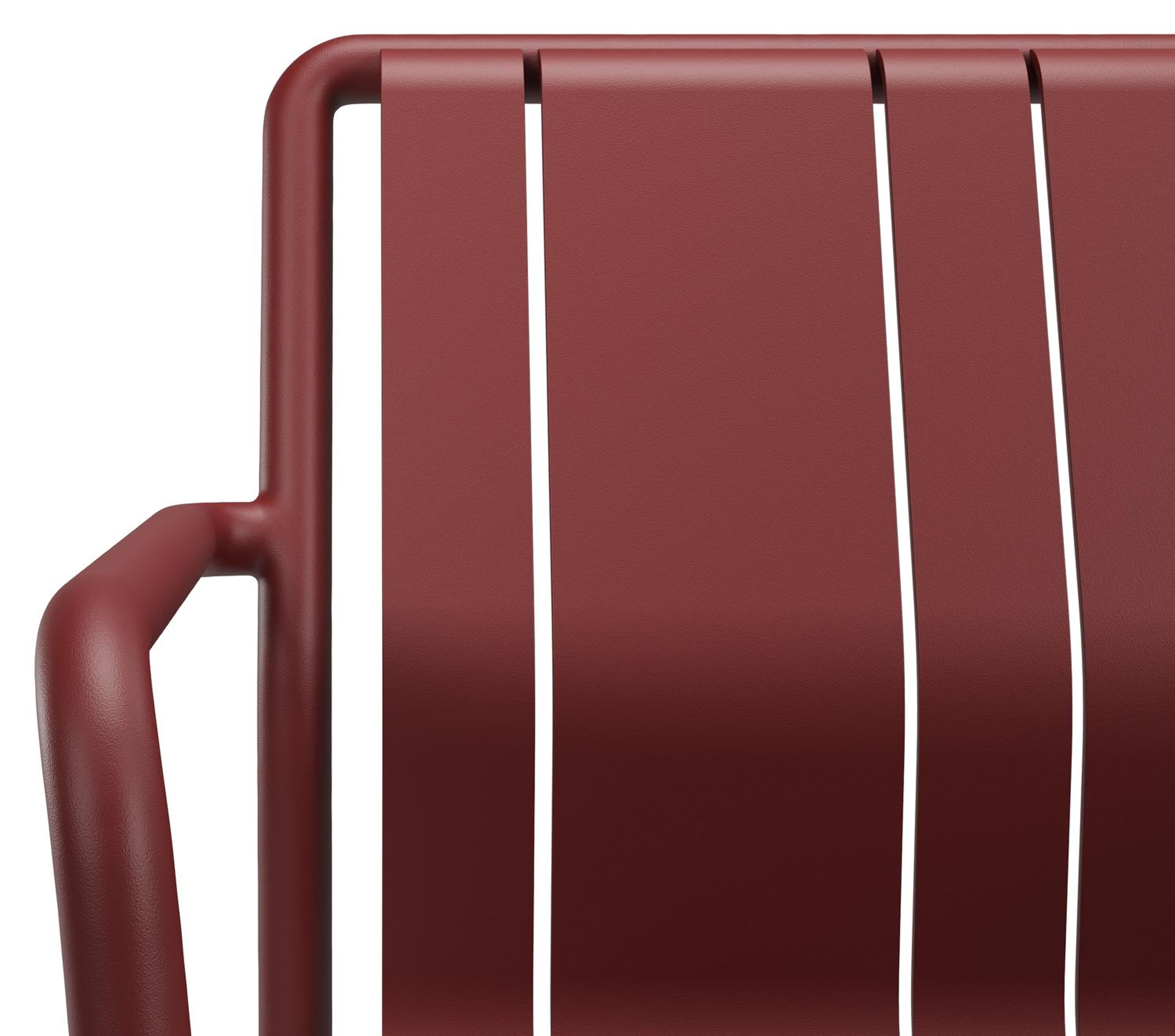 Bolito tuinstoel in ruby aluminium