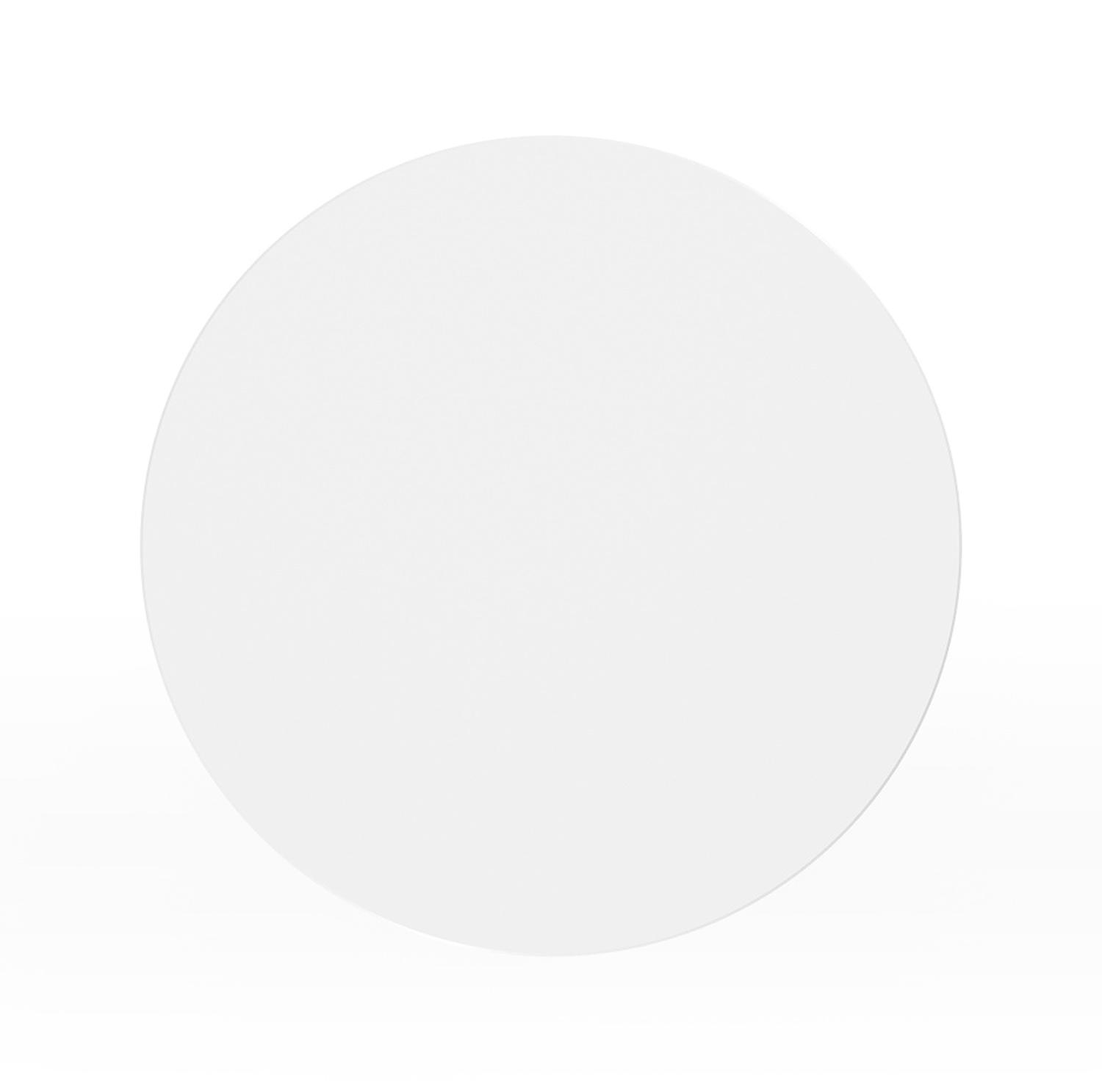 Table d'appoint Bomero en aluminium blanc - Dia. 34 x Haut. 46 cm