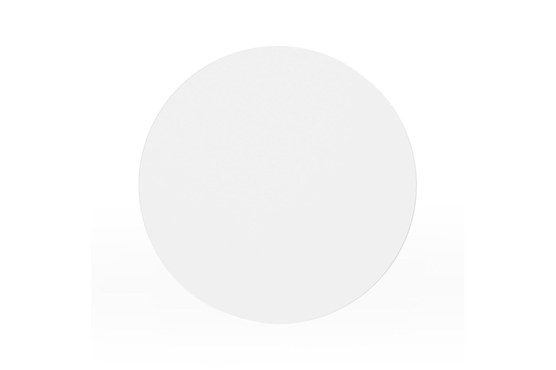 Table d'appoint Bomero en aluminium blanc - Dia. 34 x Haut. 46 cm